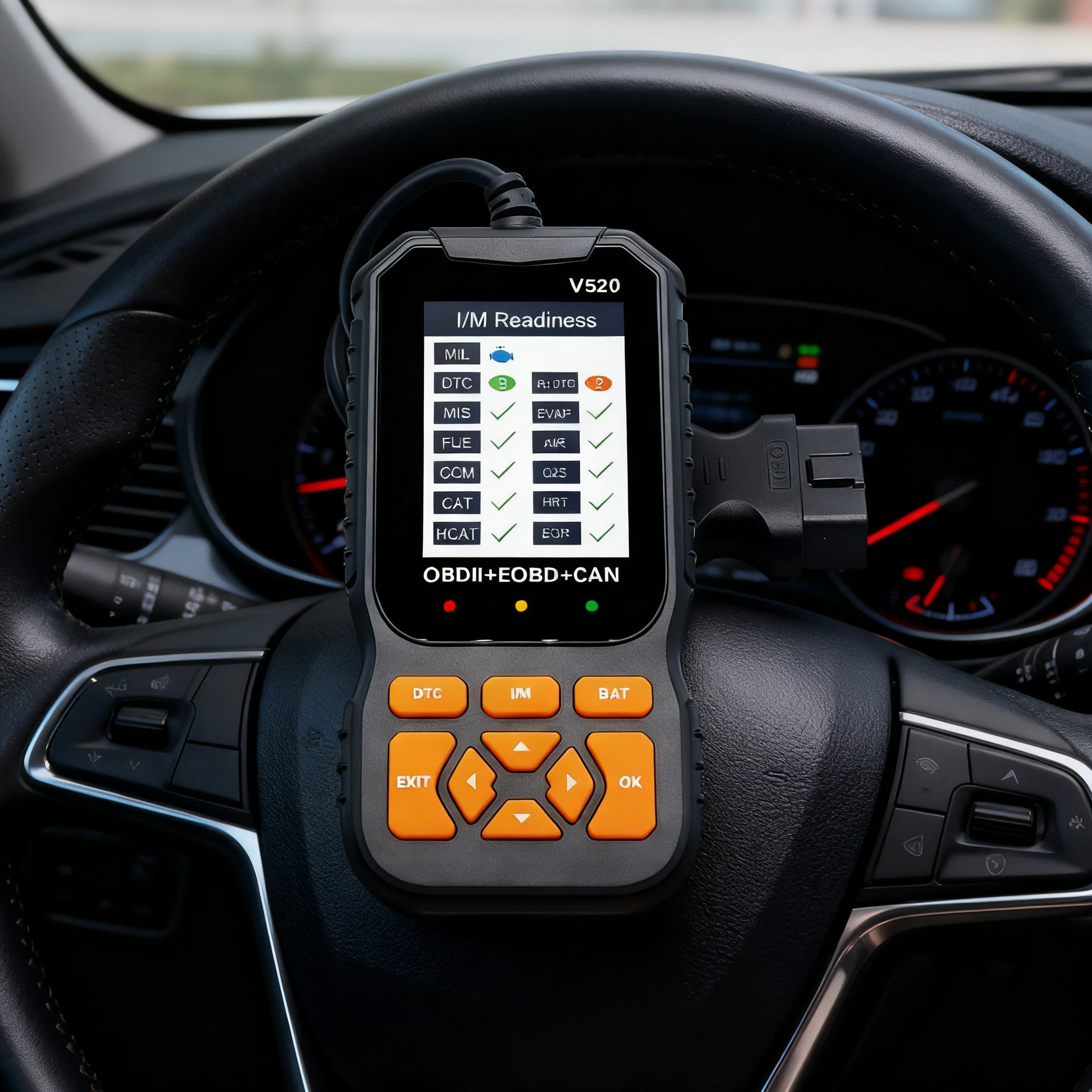 العالمي V520 Obd2 الماسح الضوئي التشخيص محرك السيارات تحقق خطأ خطأ واضح تيار البيانات جهاز اختبار بطارية قارئ الرمز #1