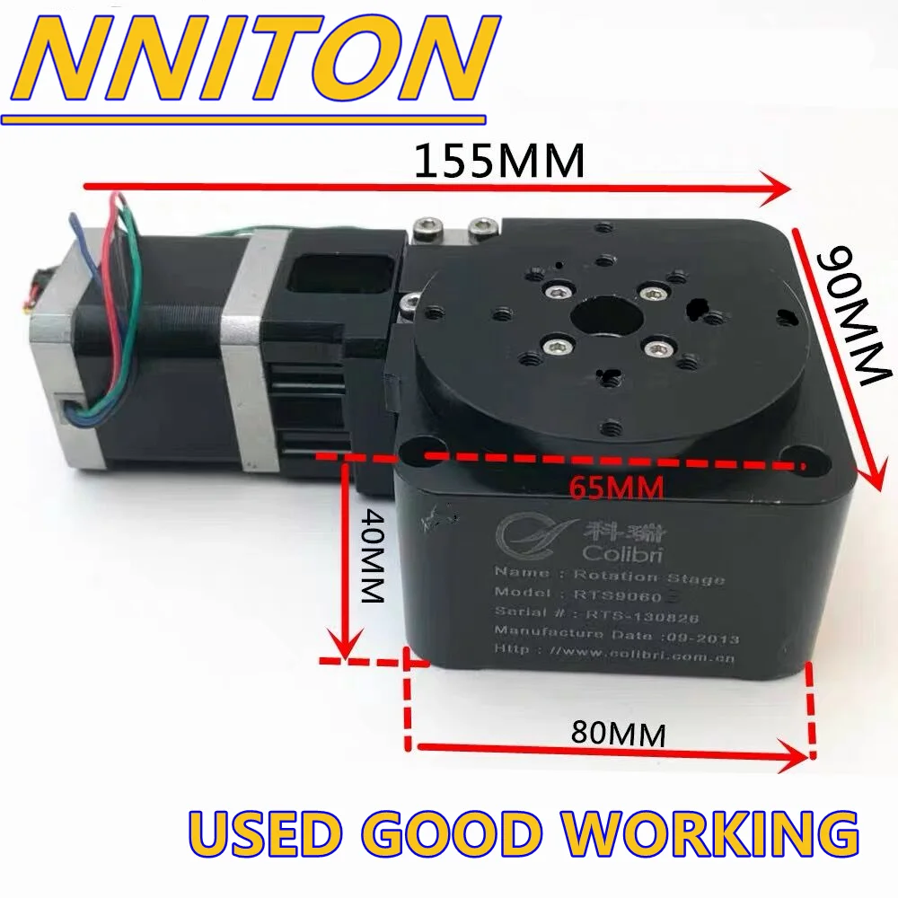 

Electric rotary indexing plate, 42 stepping motor turntable, R axis 360 degree rotation, table top 70MM