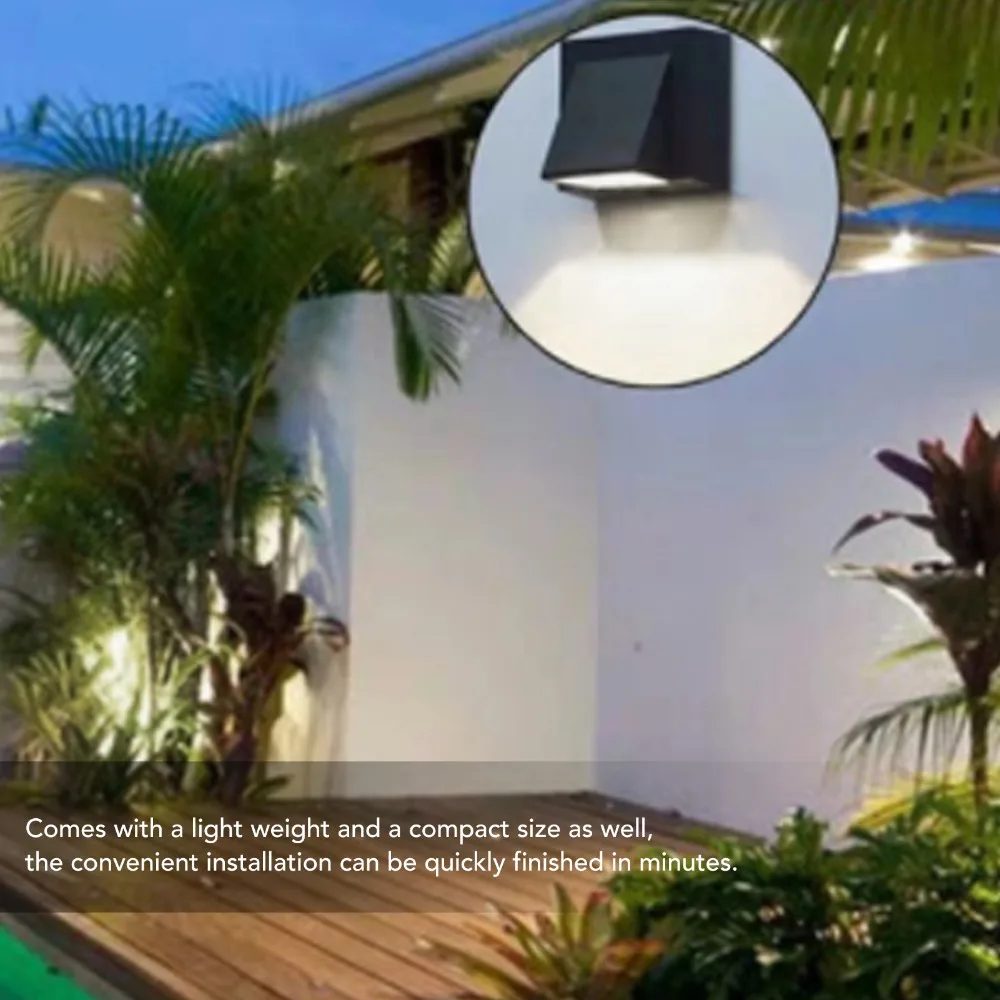 

Easy to Install AC 85-265V Wall Light 3W Black LED Wall Lamp IP67 Waterproof Die Casting Aluminium Alloy Wall Lamp Stairways