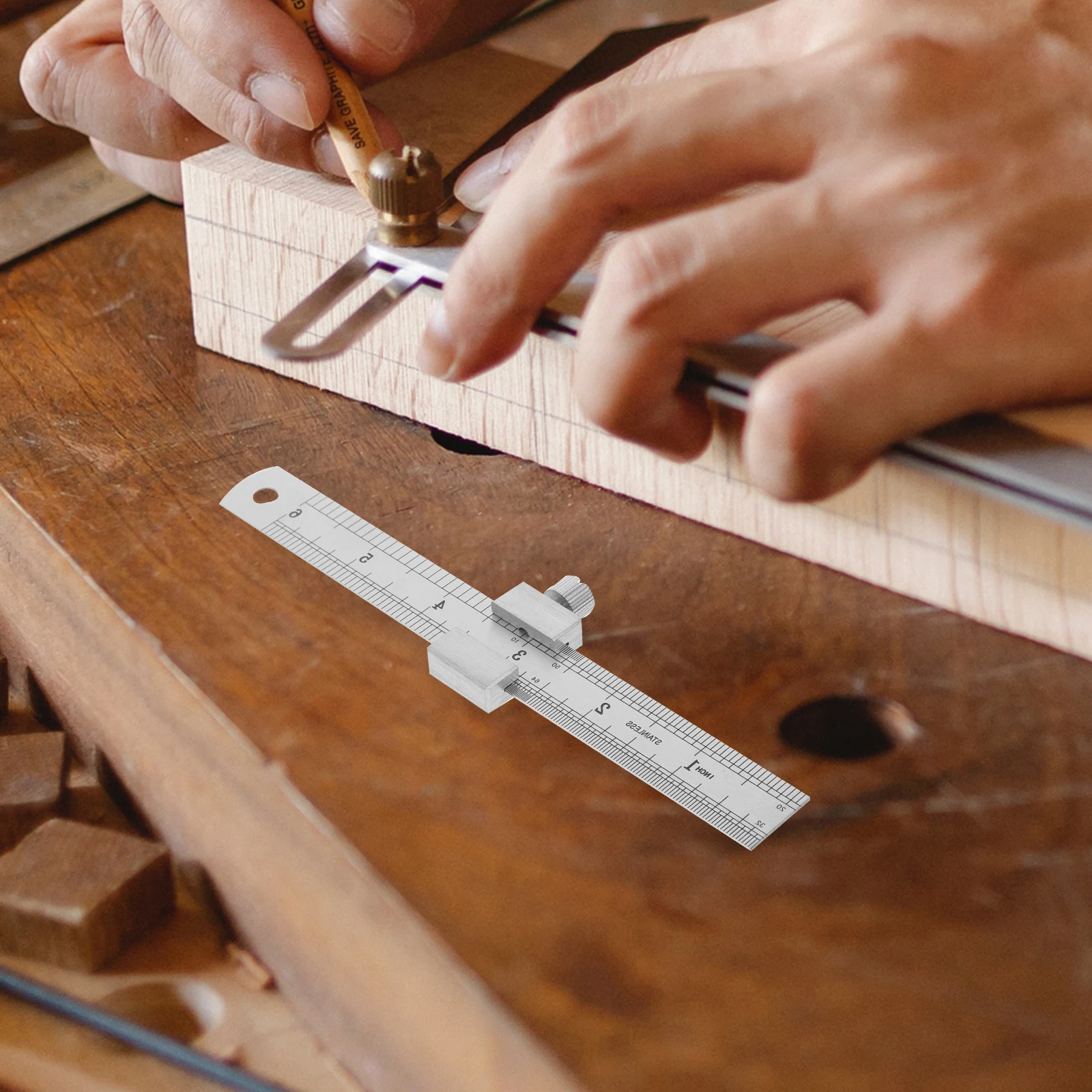 مجموعة واحدة من مسطرة الفولاذ المقاوم للصدأ شديدة التحمل لقياس الحافة المستقيمة لأعمال النجارة والهندسة المعمارية ومسطرة مقياس الدقة