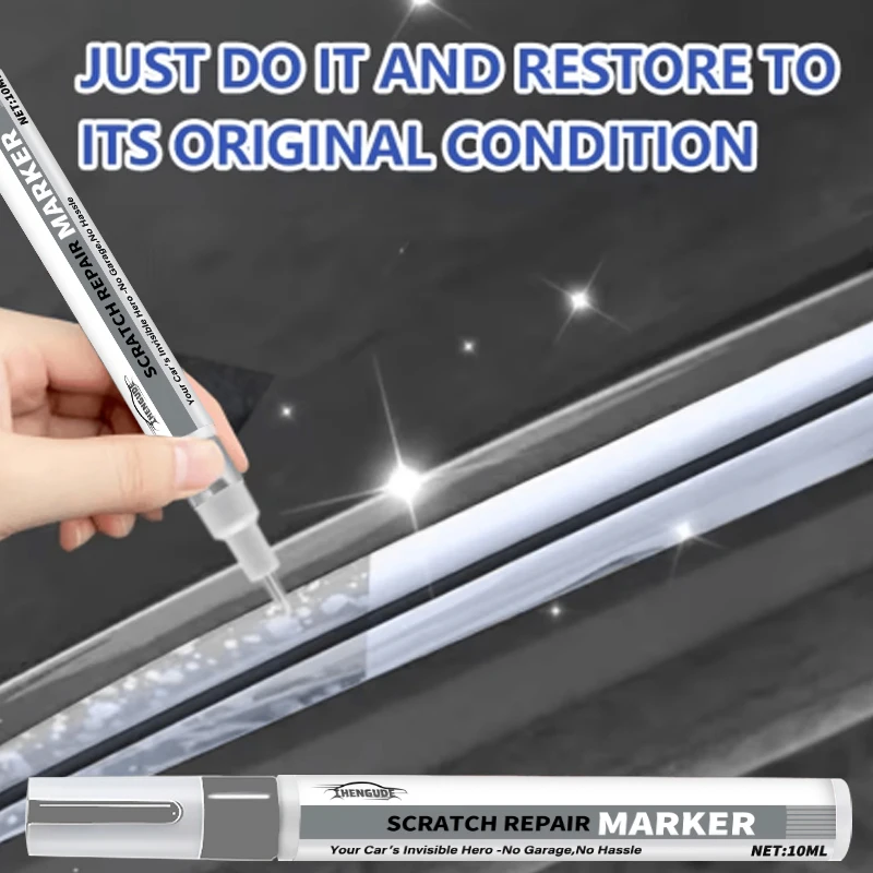 Car Scratch Repair Pen - Self-Use Paint Touch-Up Pen for Cars, Suitable for Repairing Scratches on Dashboards, Car Doors, Trim Strips, Buttons, and Switch Areas Easy to Use, Long-Lasting and Non-Fadin image 5
