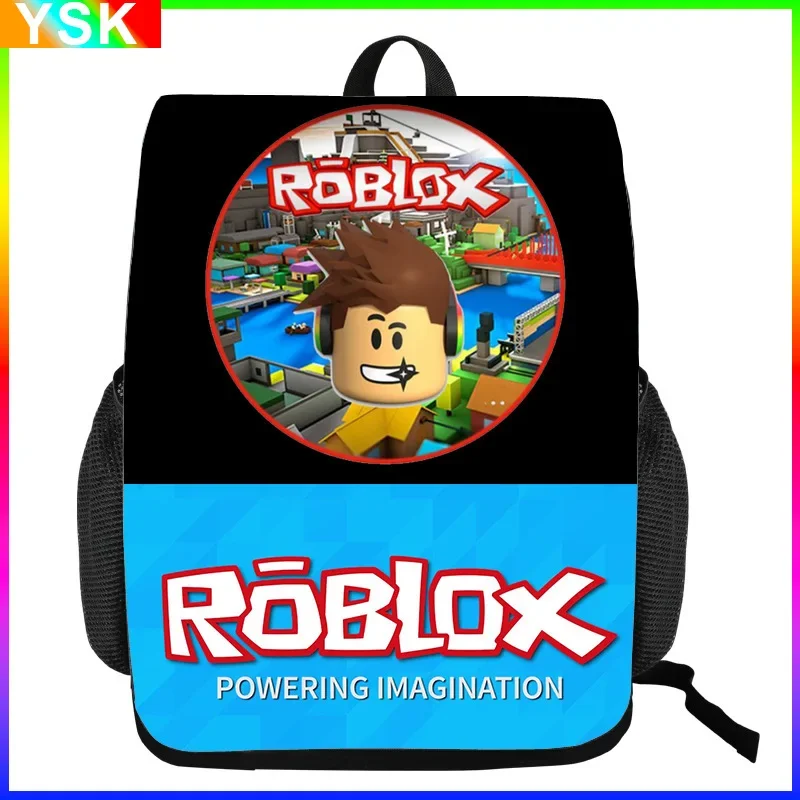 

2024roblox Game Peripheral Student Schoolbag Creative Replacement Patch Bag Polyester Large Capacity Backpack