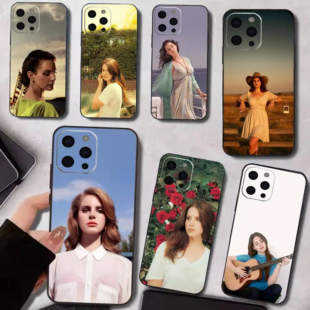 

Lanas-w-Del-R-Rey Phone Case For iPhone 17, 16,15,14,13,12,11 Plus,Pro Max, Others Soft Black Cover