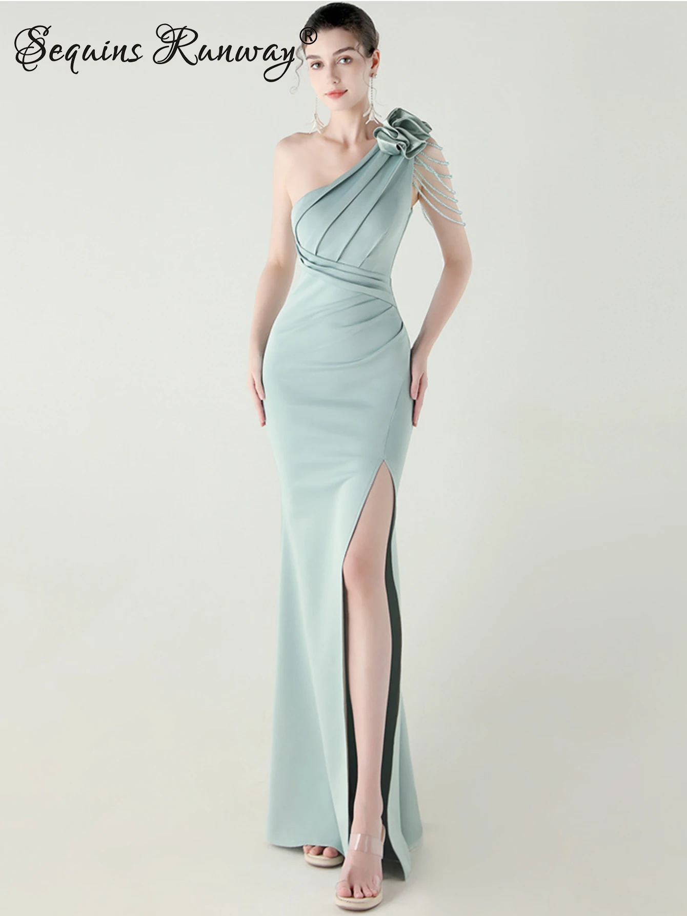 Seksowne białe sukienki na wesele, długie sukienki na przyjęcie 2025, damskie sukienki letnie z dżetami na urodziny, sukienki wieczorowe dla druhen na studniówkę, vestidos