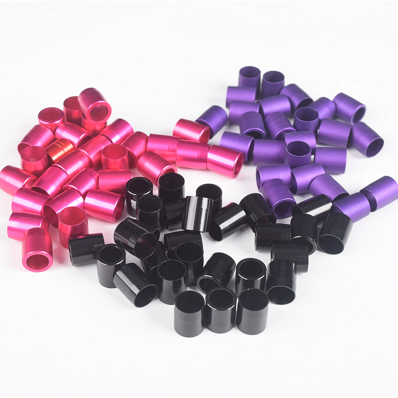 

20Pcs Red/Purple/Black Color Nock Collars Protector Arrow Hunting Archery Bow Arrow Protection 7.8*8.9*10MM 6061-T6 Aluminium