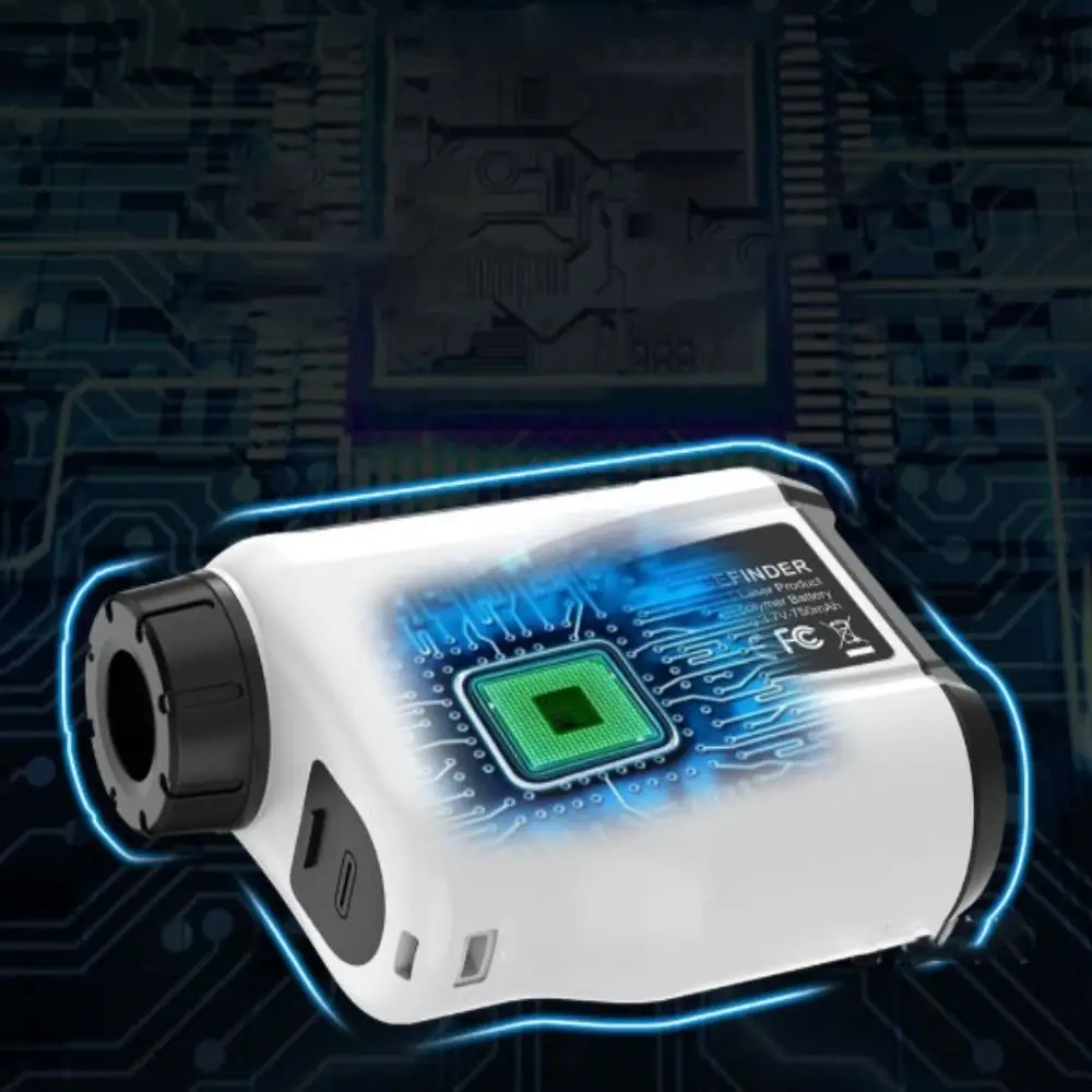 1000 m Reichweite, Golf-Entfernungsmesser, Fahnenverriegelung, Neigungsentschädigung, multifunktionaler Entfernungsmesser, wiederaufladbar, Pin-Suche