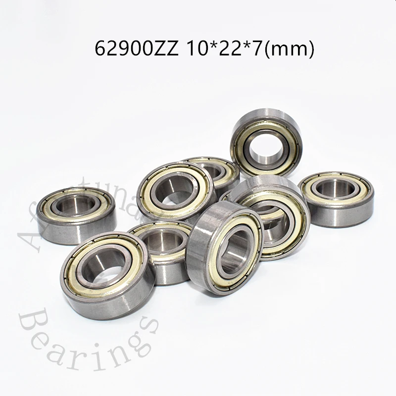 

Bearings 10pcs 62900ZZ 10*22*7(mm) Metal Sealed free shipping chrome steel parts Bearings Transmission accessories