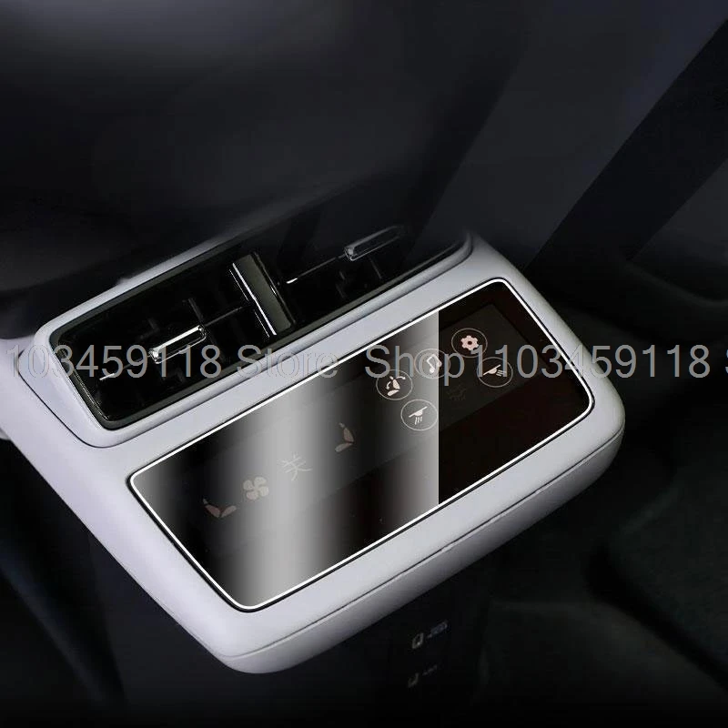 Displayschutzfolie aus gehärtetem Glas für Polestar 4 2023-2026 Auto-Innenraum-Klimaanlage LCD-Bildschirm Schutzfolie – Detail 3