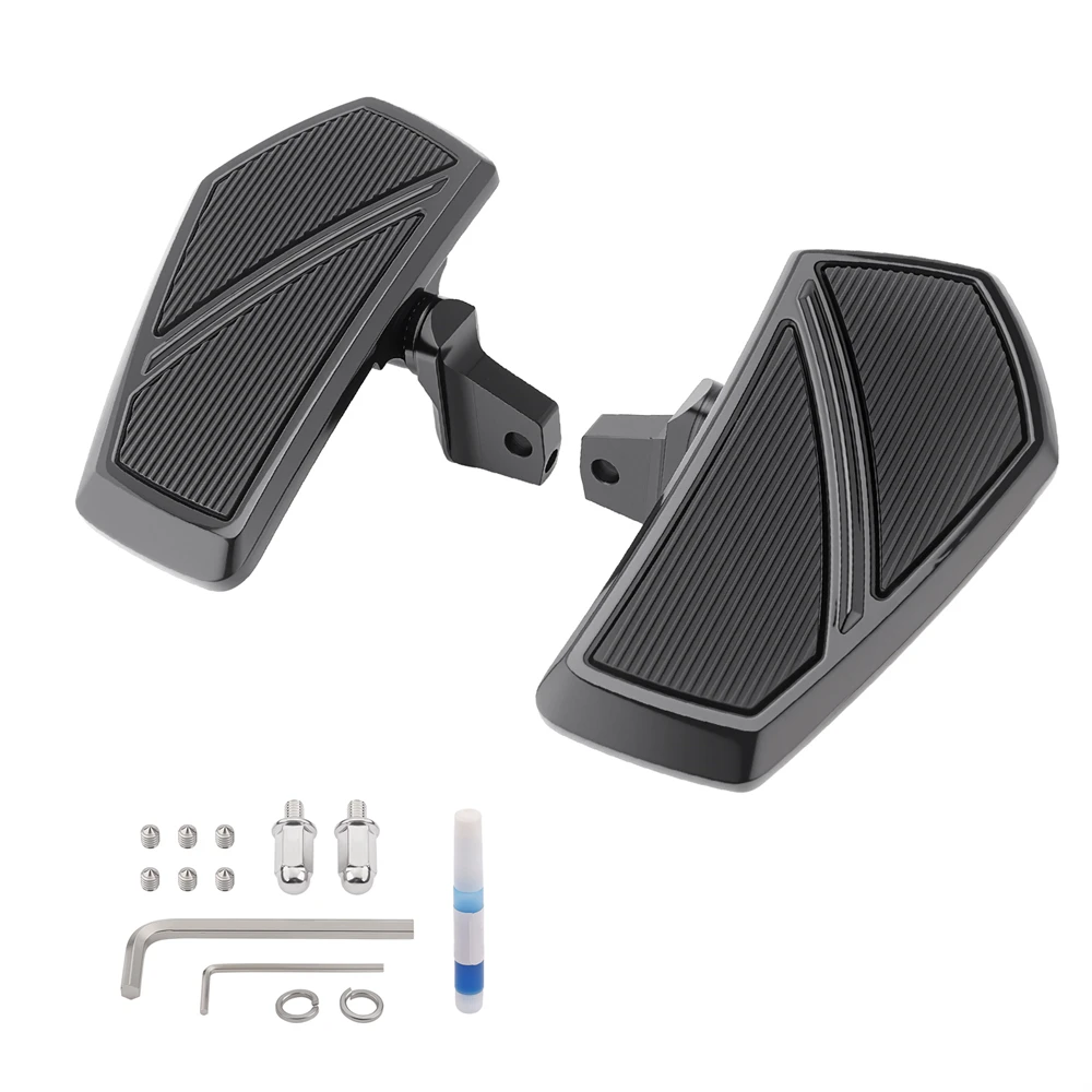 

Motorcycle Driver Footpegs Floorboards Front Footrest Rider Foot Pedal Wide Footboard for BMW R18 Classic 100 2020-2024