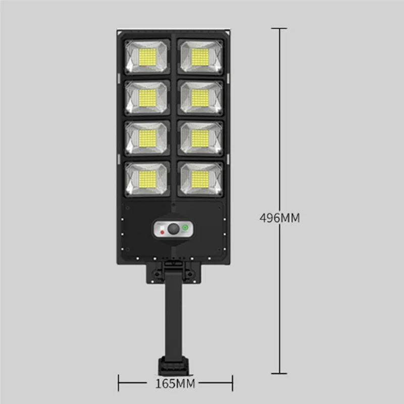 Solar Street Light with Remote Control Outdoor Human Sensor Solar Light Waterproof Solar Flood