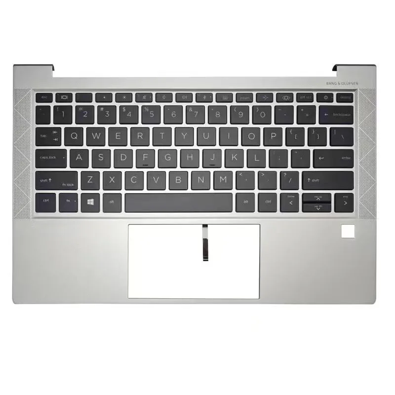 New Palmrest Upper Case With US/UK/FR/SP Backlight Backlit Keyboard For HP EliteBook 830 835 G7 G8 Silver Color