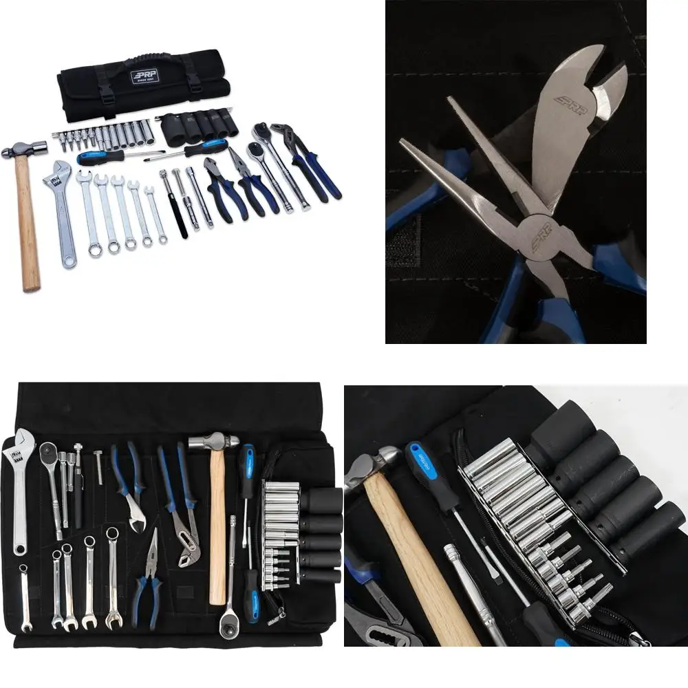 

Essential 35-Piece UTV Tool Kit with Roll-Up Storage Bag and Easy-Grab Handle for Off-Road Vehicles