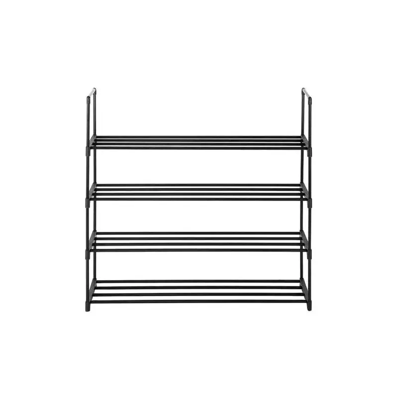 

4-уровневый органайзер для обуви для спальни, прихожей, прихожей, шкафа - серая полка для хранения вещей