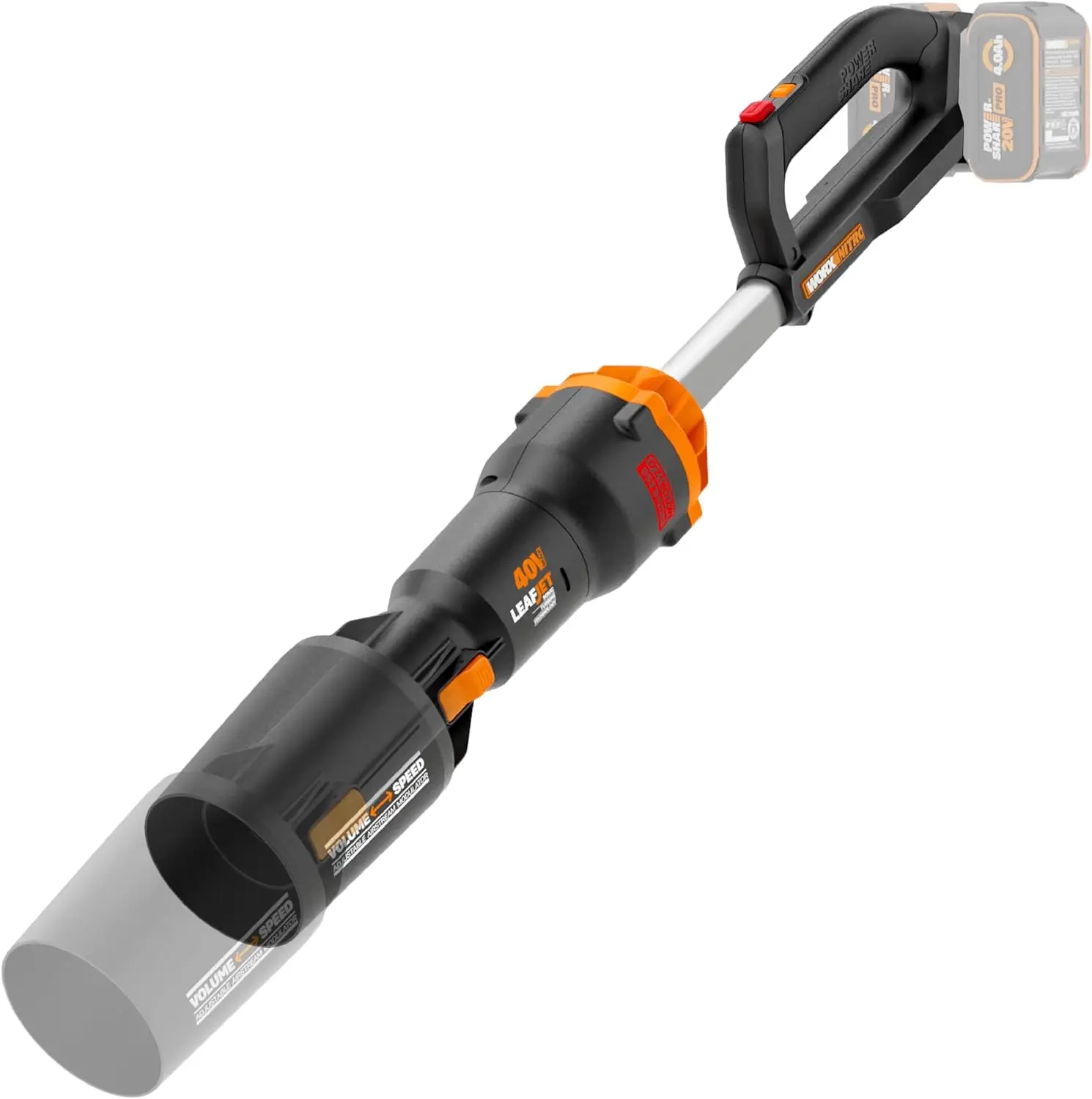 Cordless Leaf Blower, 40V Electric Blower for Leaf Removal, WG585.9 | Battery & Charger Not Included, Brushless Power, 620CFM &