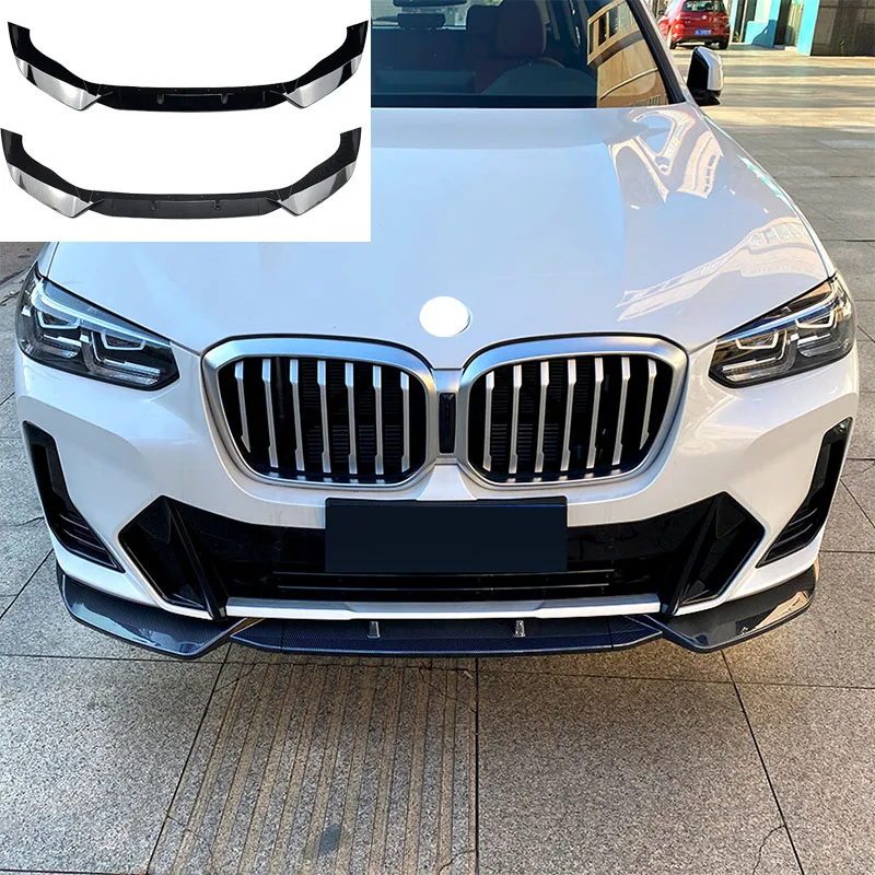 

For BMW X3 G01 X4 G02 ix3 G08 M Pack 2021 2022+ Car Front Bumper Splitter Lip Spoiler Diffuser Lower Body Kit Splitter Guard