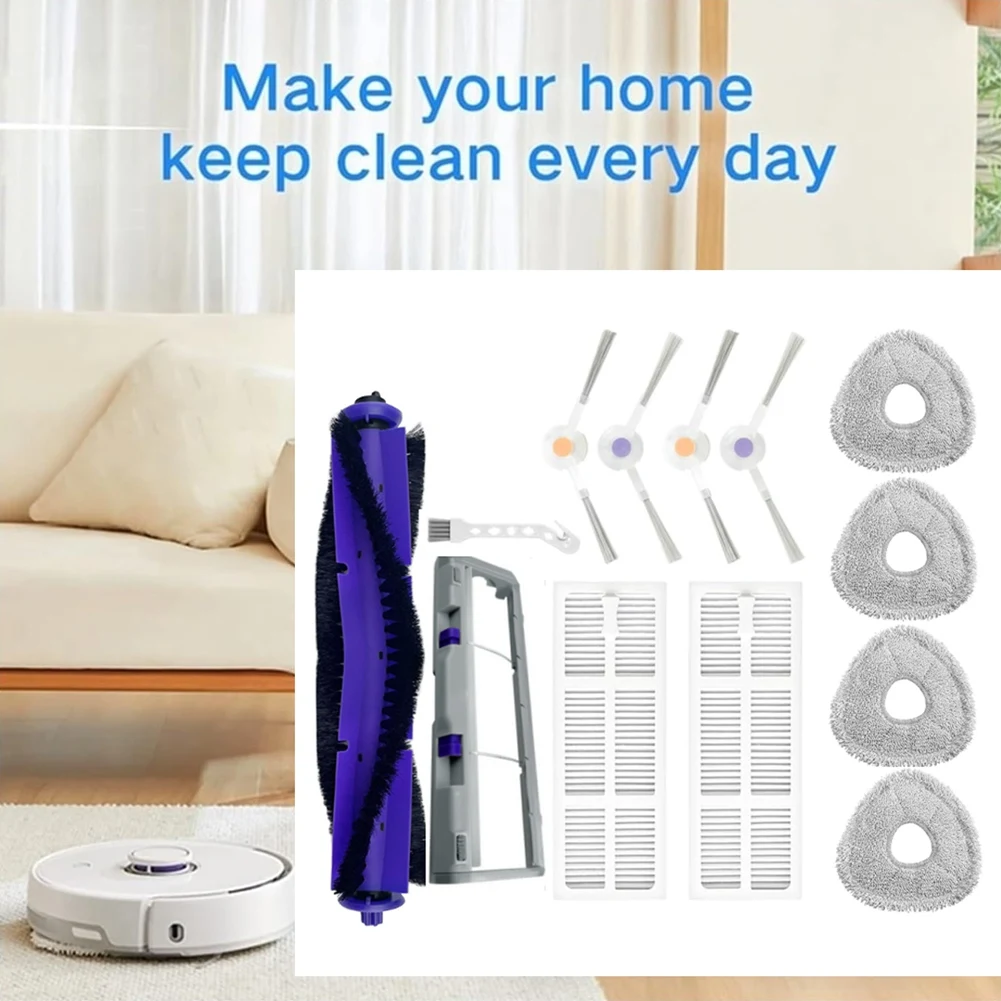 A59Z-فرشاة دوارة فرشاة جانبية مماسح وسادة مرشحات لاستبدال NARWAL J3 جهاز آلي لتنظيف الأتربة اكسسوارات غطاء فرشاة رئيسي