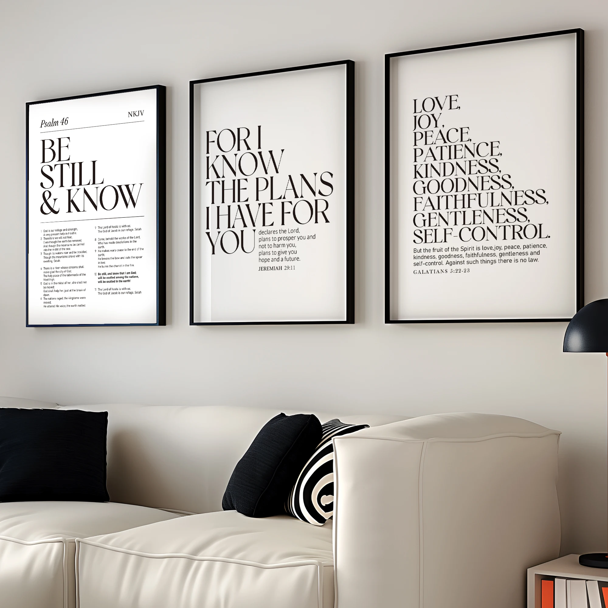 Scripture Verse Canvas Wall Art for Prayer Room & Living Space product image