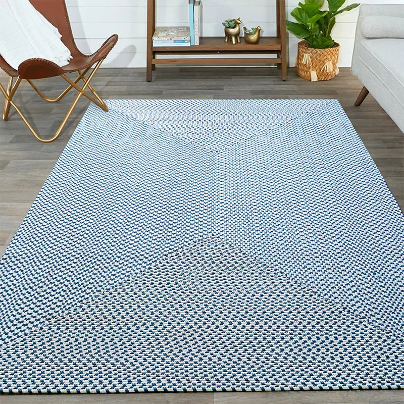 

Hand woven carpet living room coffee table sofa handmade tatami blanket household round square bedroom bed