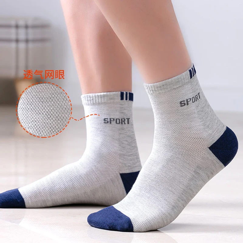 5pairs Bamboo Fiber Autumn Winter Men Socks Breathable Cotton Sports Sock Breathable Deodorant Business Socks Plus Size 38-47