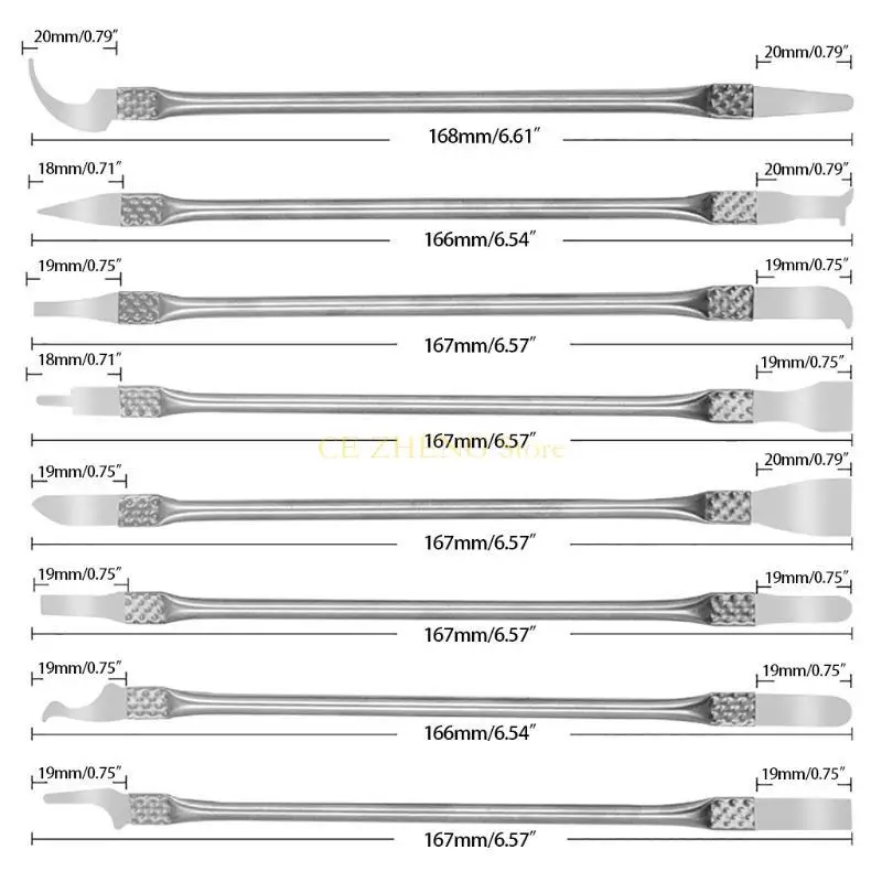 E56B Disassemble for Crowbar 8Pcs Opening Pry Tool High Hardness CPU for Crowbar