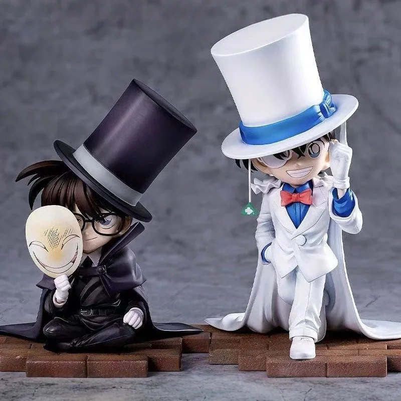 

17-сантиметровая аниме-фигурка Детектива Конана в стиле чиби, настольное украшение, загадочный фантом, коллекционная модель GK, кукла-орнамент, подарки