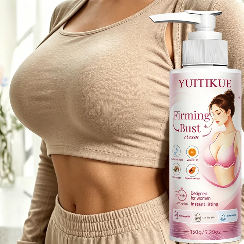 Firming Bust Cream with Papaya Extract, Instant Lifting Breast Cream, Moist Bright Nourishing Chest Care Cream For Women