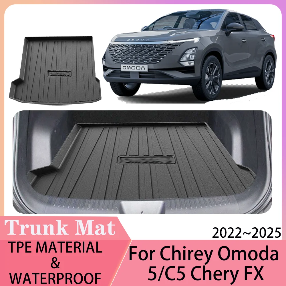 

For Chirey Omoda 5/C5 Chery FX 2022~2025 2023 2024 Car TPE WaterProof Boot Cover Scratch Prevention Interior Accessories
