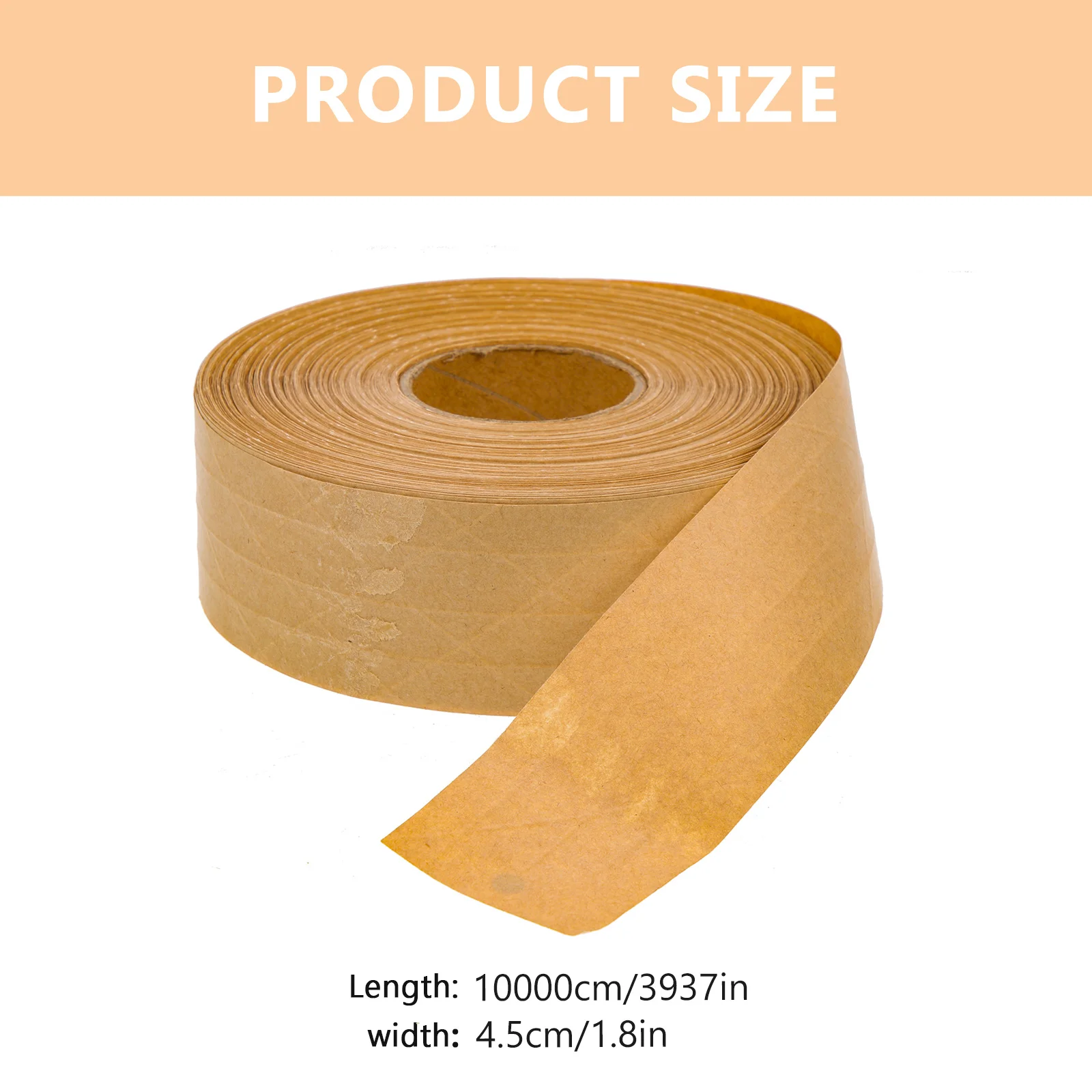 1 Roll Brown Paper Packing Writable Craft Sealing Tape For Diy Photo Frame Box Packaging Multi-Function Flatback Carton Tape