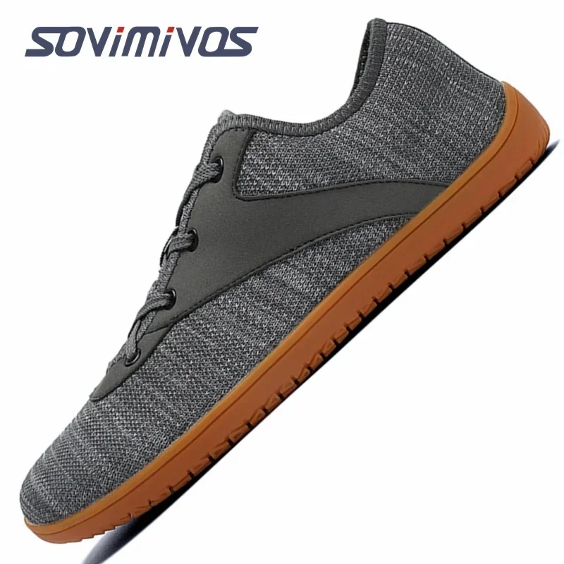 Tênis unissex minimalistas com os pés descalços, sola zero, movimento natural em forma de pé, sapatos de caminhada, casual, unissex