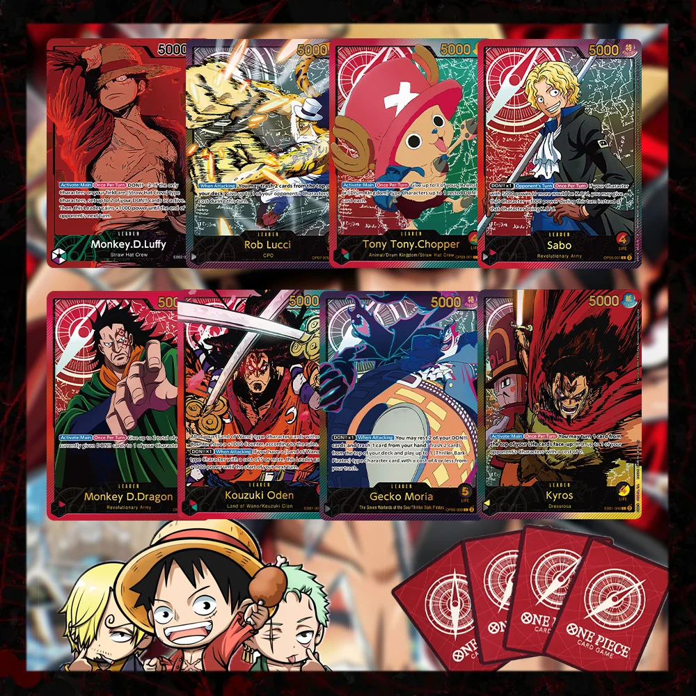 

Anime One Piece OPCG Proxy Cards Collection English Version Smoker Luffy Chopper Lucci Sabo Toys Gifts Collectibles