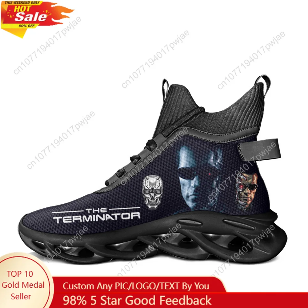 Movie Terminator A-Arnold S-Schwarzenegger High Top Flats Sneakers Mens Womens Sports Custom Shoes casual running shoes