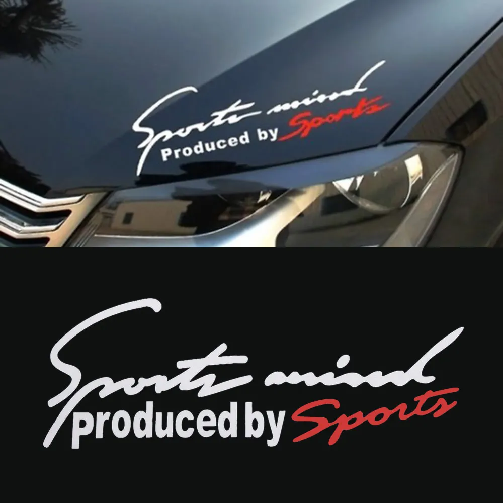 Spor Mektup Araba Çıkartmaları Amblem Rozet Çıkartması Oto Otomobil Kaput Etiket Audi BMW Benz VW Sport AMG için araba-styling