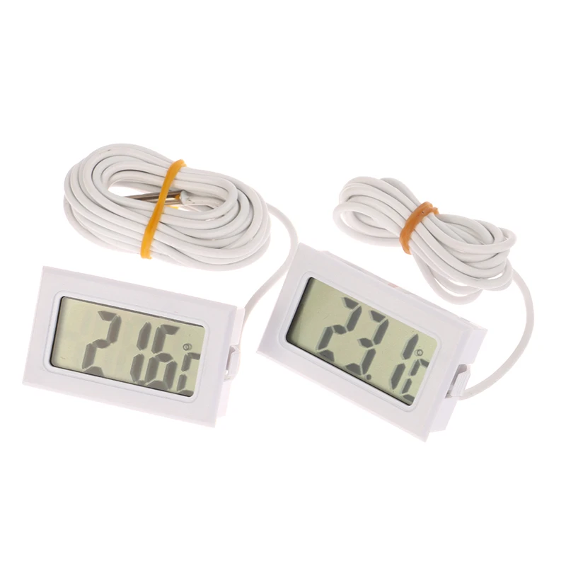 FY-10 Mini LCD Digital Thermometer Aquarium Car Water Bath Temperature Tester Detector Monitor Embedded Temperature Sensor