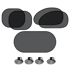 Universal Car Sunshade Covers, Viseira Dobrável Para-brisas, Cortina de Proteção UV, Auto Janela Sun Shade, Acessórios Protetor 8 principais vendas capa para carro dobravel - №4