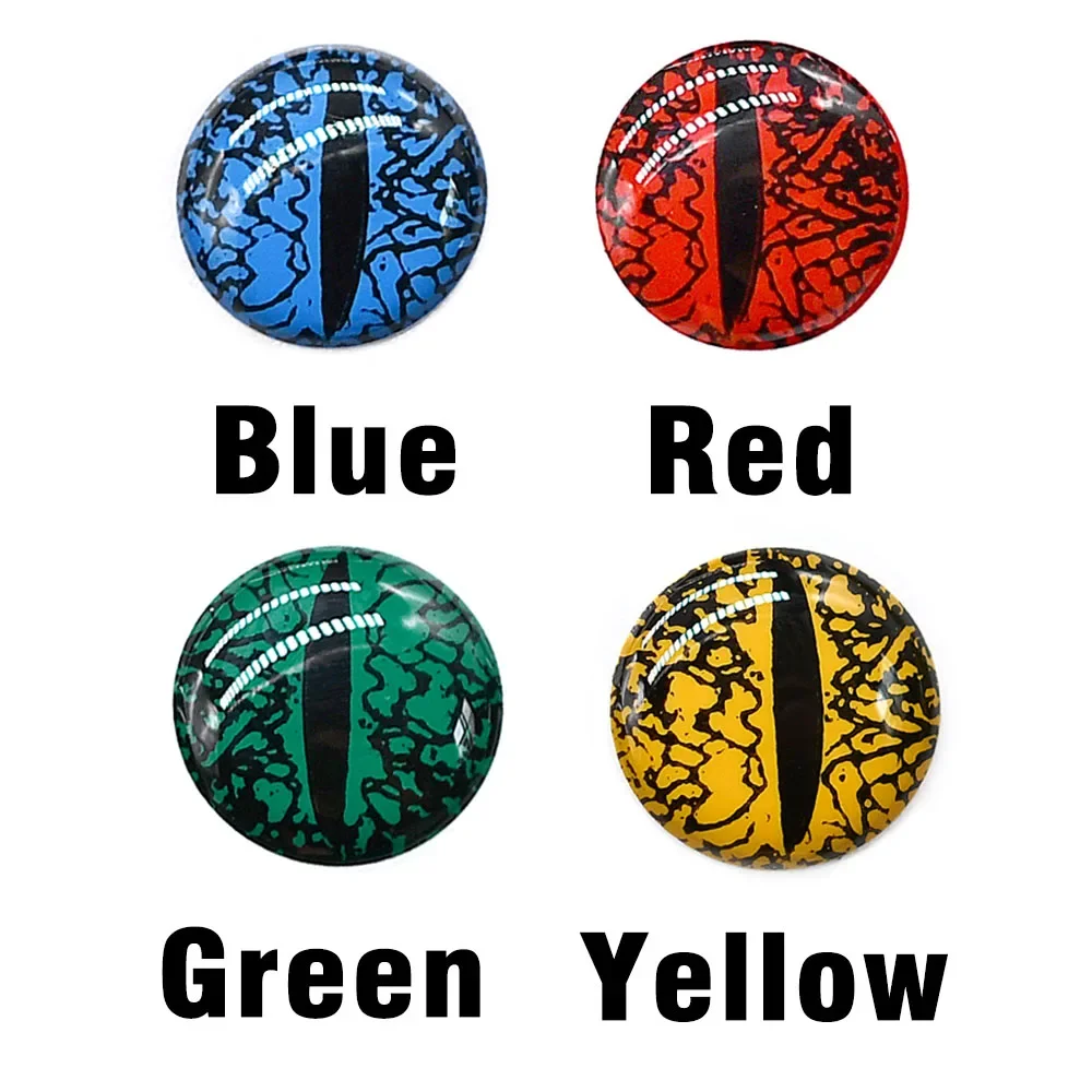 MNFT 100Pcs 3D Fishing Eyes Fly Bait Lure Making Material for Saltwater, 6mm/8mm/10mm/12mm