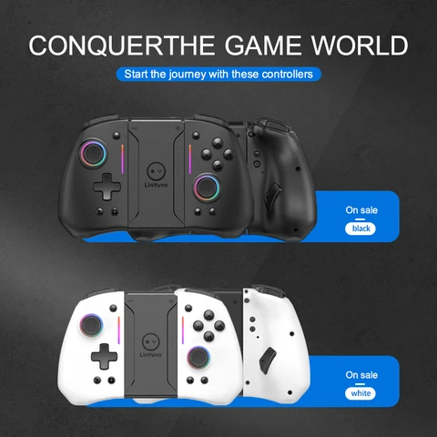 Беспроводной геймпад LinYuvo KS42 с RGB подсветкой для Nintendo Switch — внешний вид товара