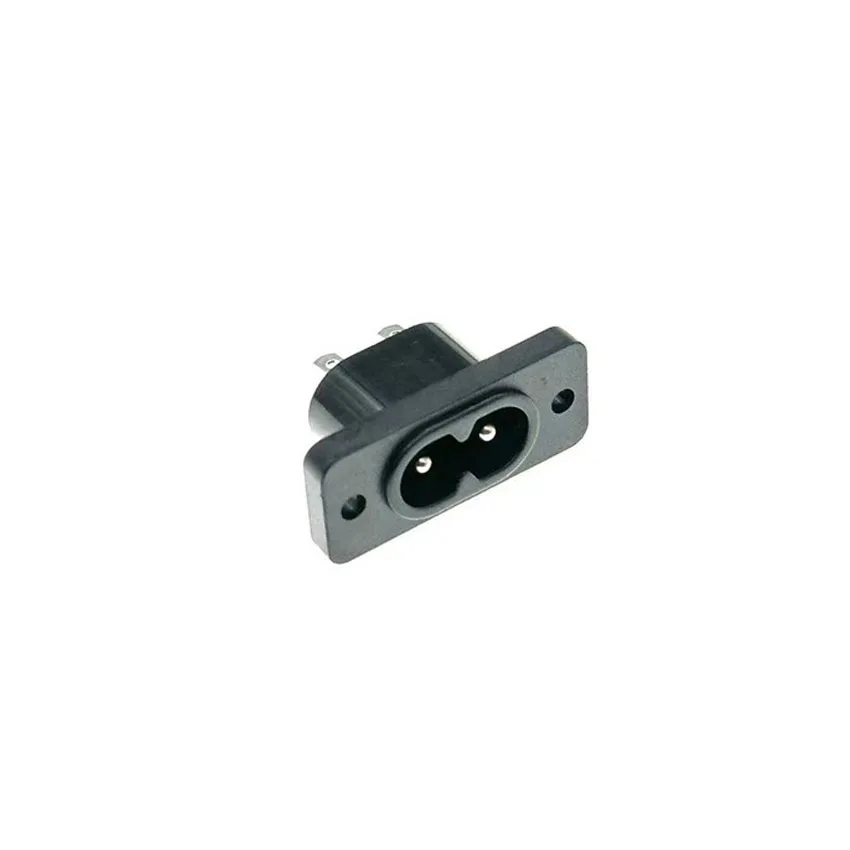 C8 Male Power Socket C7 Female Plug Power Outlet Embedded Electric Connector 35mm*15mm AC 2.5A 5A 250V