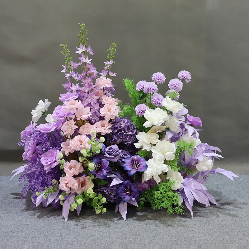 Wedding props Mori simulation road lead flower art stage welcome area arrangement ground flower window decoration landscaping