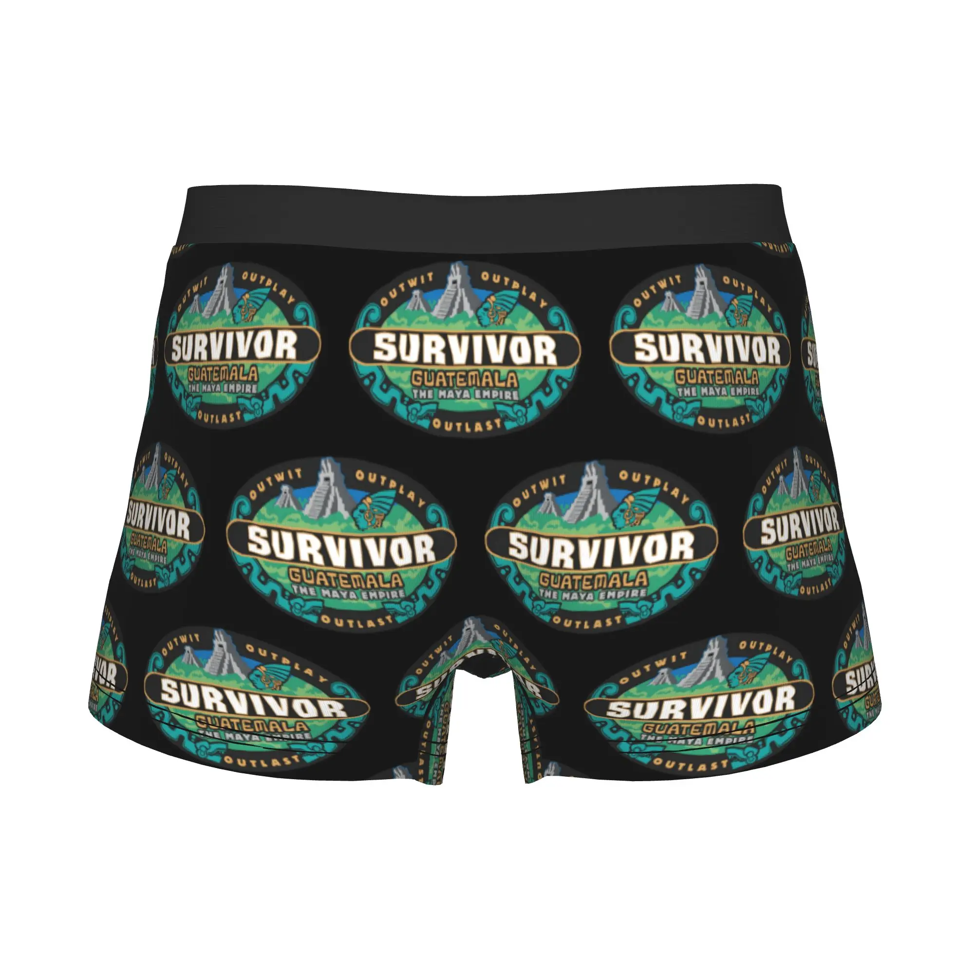 S-Survivors Guatemala Underwear Male Printed Adventure Boxer Briefs Shorts Panties Breathable Underpants
