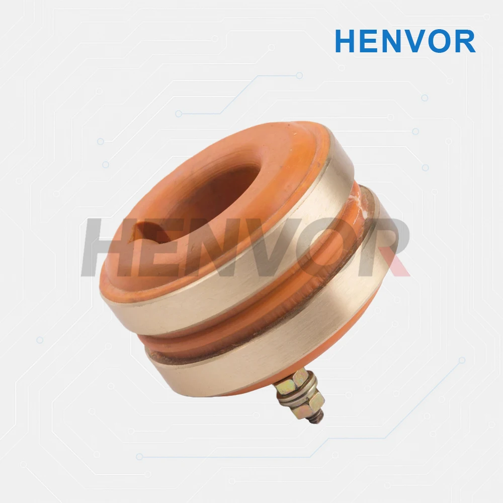 No.2 Collector Ring for 3kW Brush Alternator, Copper Slip Ring Generator Accessory, Diameter 25×57×34 mm
