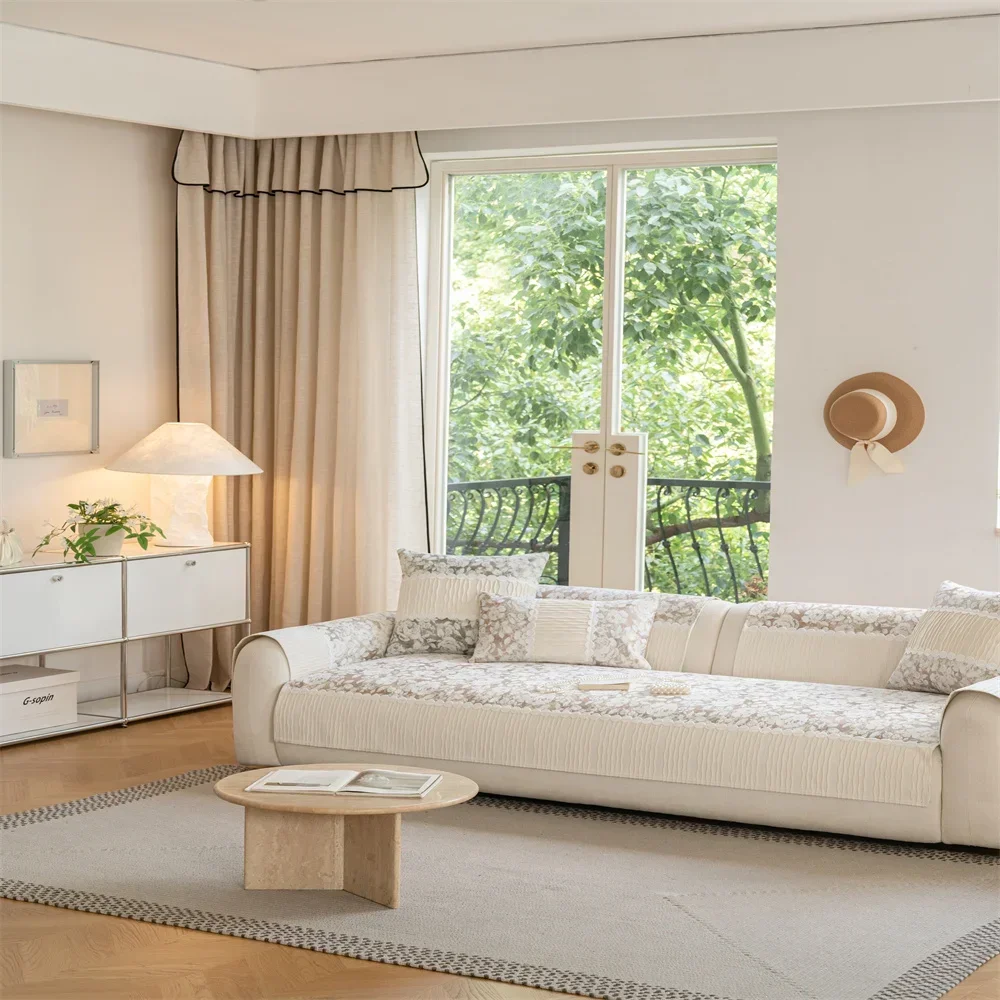 Advanced Sense Skirt Sofa Cover Cloth 2025 New All Seasons Universal Sofa Towel Full Cover Non-Slip Cushion