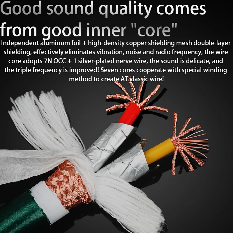 ATAUDIO OCC and Silver Plated Nerve Audio Bulk Cable for DIY Hi-end Speaker Cable HiFi Audio Wire Scattered