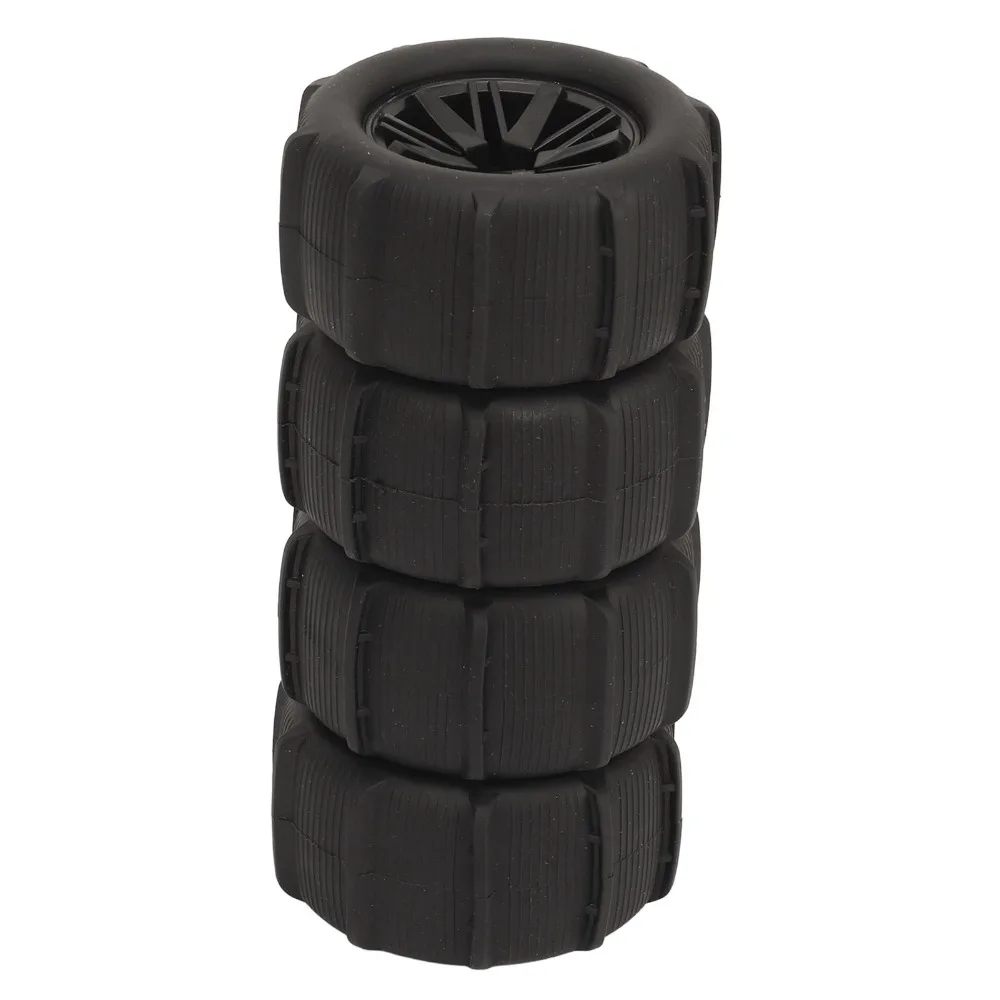 4Pcs Rubber RC Tire Wheel Strong Grip Pattern RC Car Wheel Part for WLtoys 144001/144010/124016/124017/124018/124019 RC Car