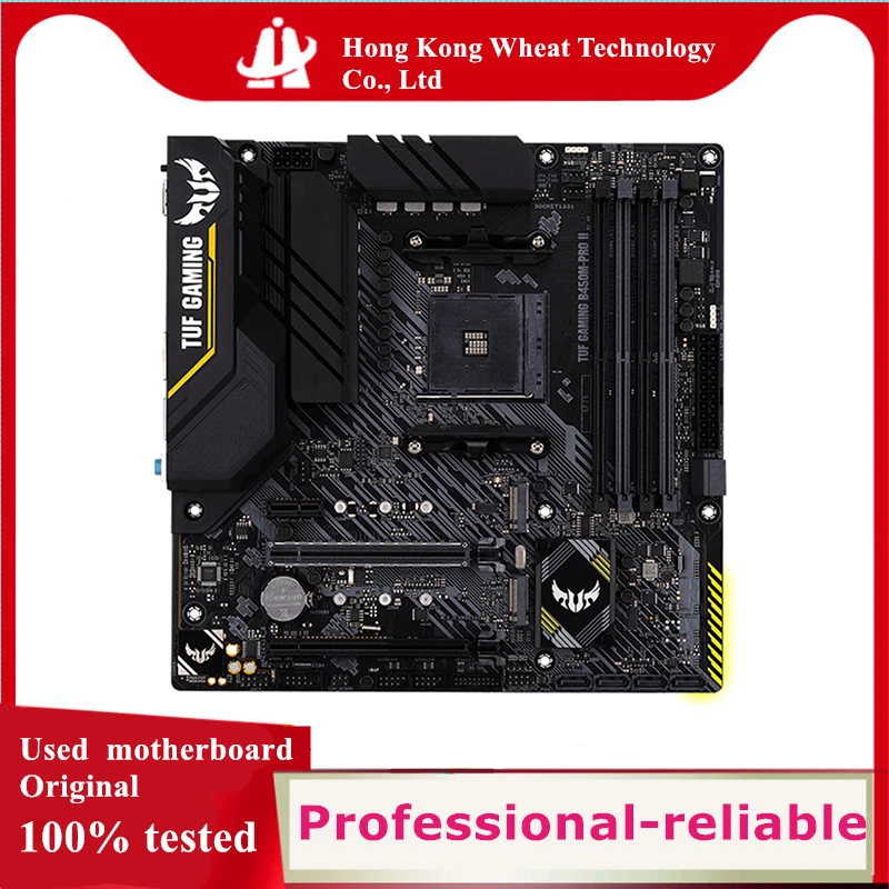 For AMD B450 TUF GAMING B450M-PRO II motherboard Used original Socket AM4 DDR4 128GB M.2 NVME USB3.0 SATA3 Desktop Mainboard