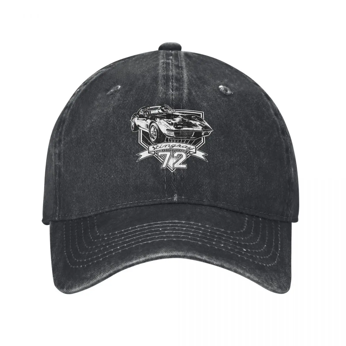 1972 Corvette Stingray Baseball Cap Horse Hat Snap Back Hat Women's 2025 Men's