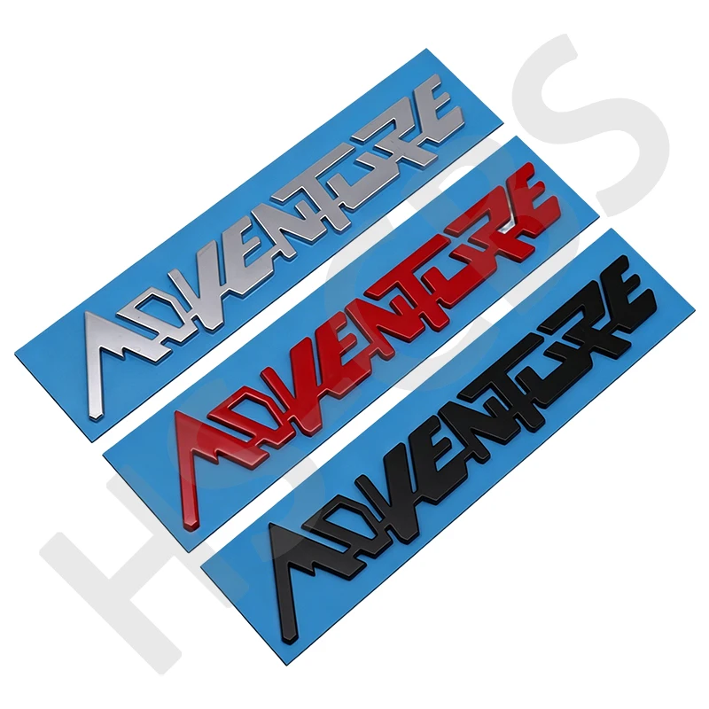 3D ABS ADVENTURE Buchstaben-Emblem Abzeichen Auto-Aufkleber Wasserdicht Kratzfest Heck-Kofferraum Karosserie-Dekor Aufkleber Auto-Zubehör – Detail 2