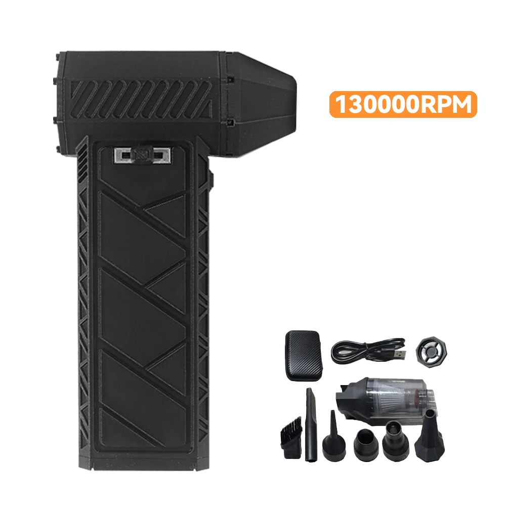 

Turbo Fan Rechargeable Blower 62m/s 130,000 RPM High Speed Brushless Motor Air Blower Turbo Jet Fan Portable Dust Blower Dryer