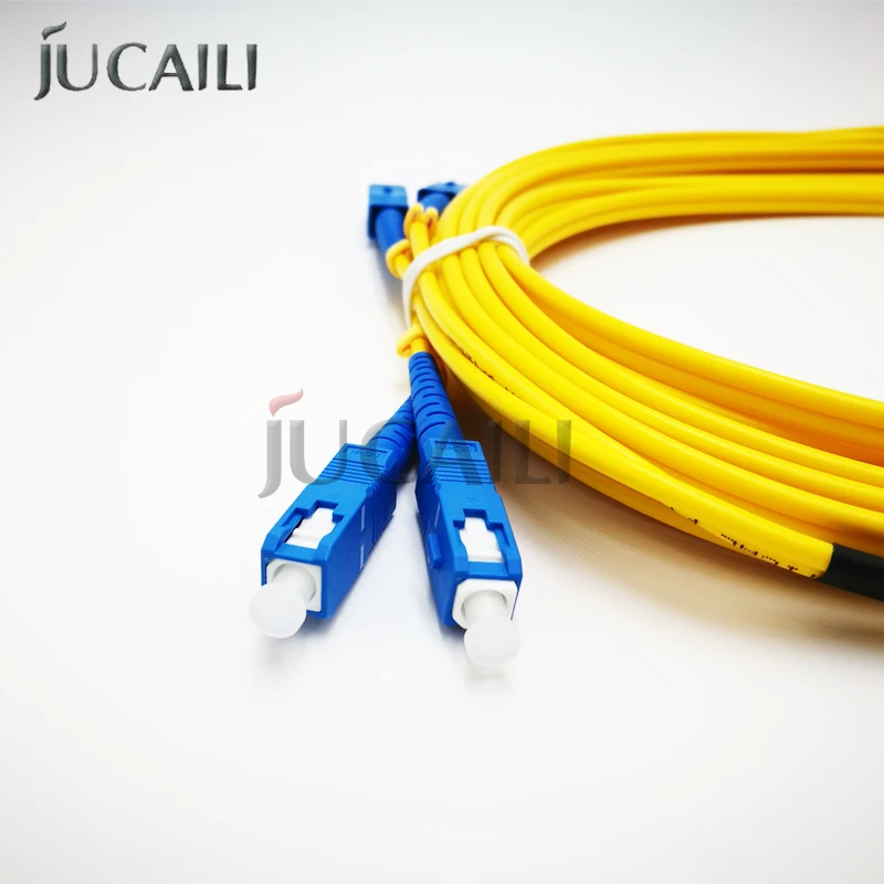 JUCAILI SC/SC Simplex Fiber Optic Cable 3.0mm – Double Core Patch Cord Hoson board for Large Format Printers – Industrial Grade