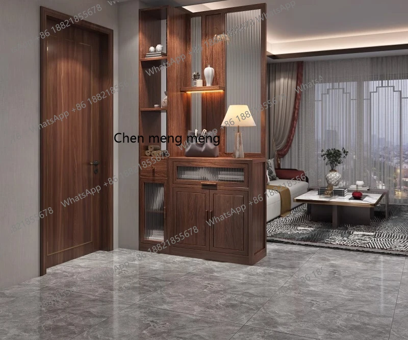 

New Chinese-style screen partition cabinet, living room, home entrance entrance porch, modern simplicity