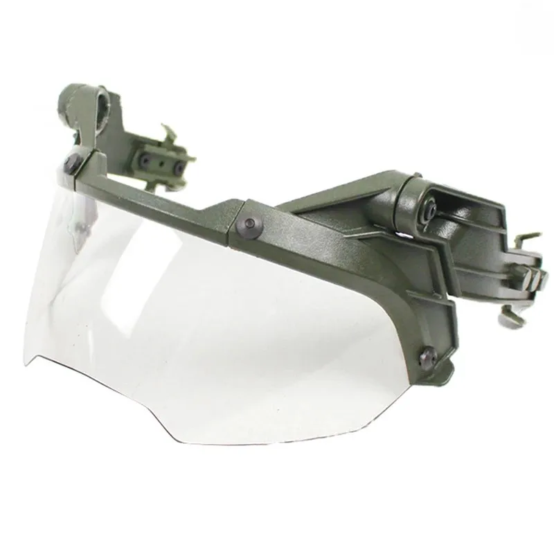Adjustable Tactical Helmet Flip Protection Goggles Eyewear Protective with Rail Mount Adapt for FAST MICH AF Helmet
